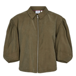 Sobrecamisa Nümph Waleria Ivy Green - ECRU