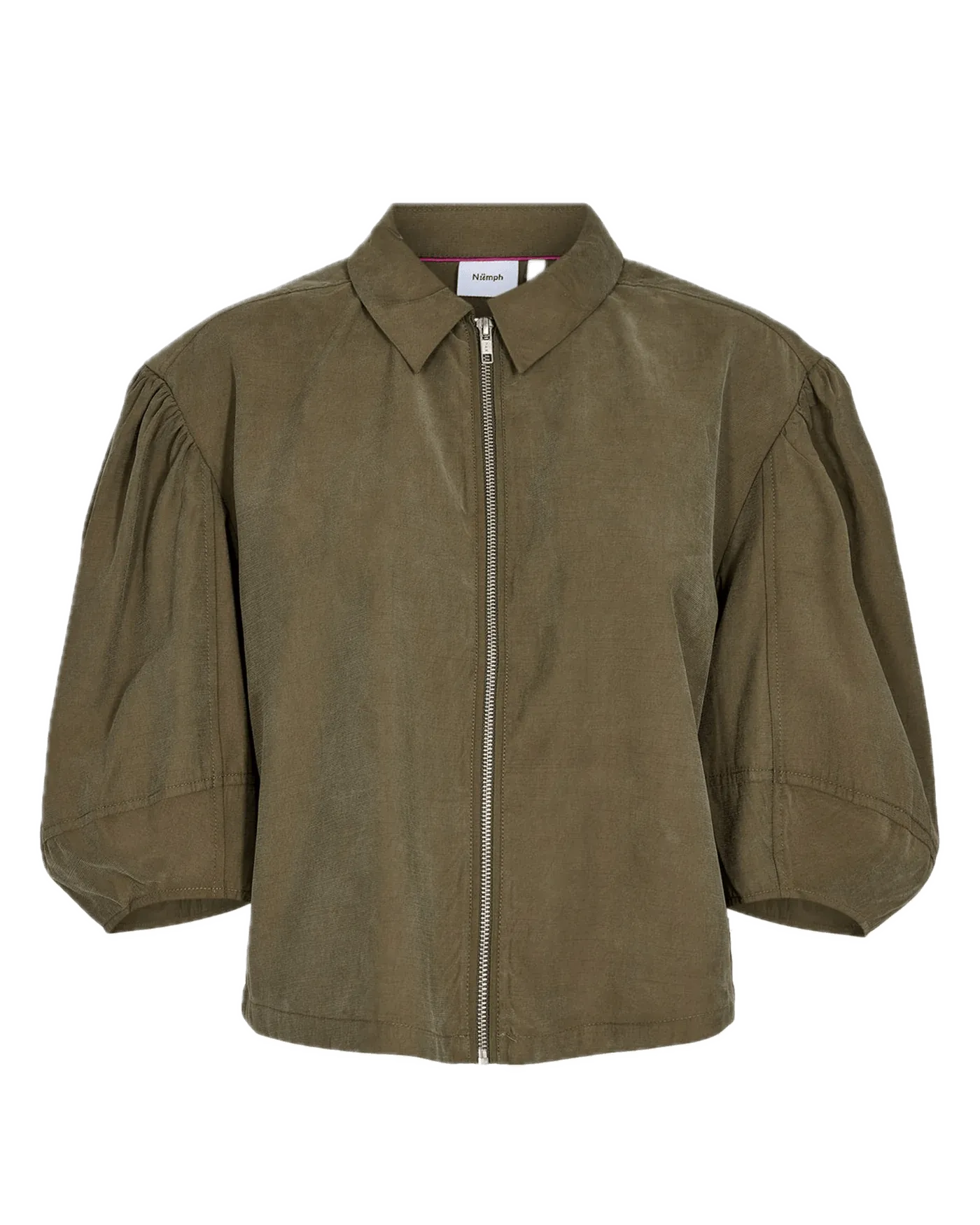 Sobrecamisa Nümph Waleria Ivy Green - ECRU