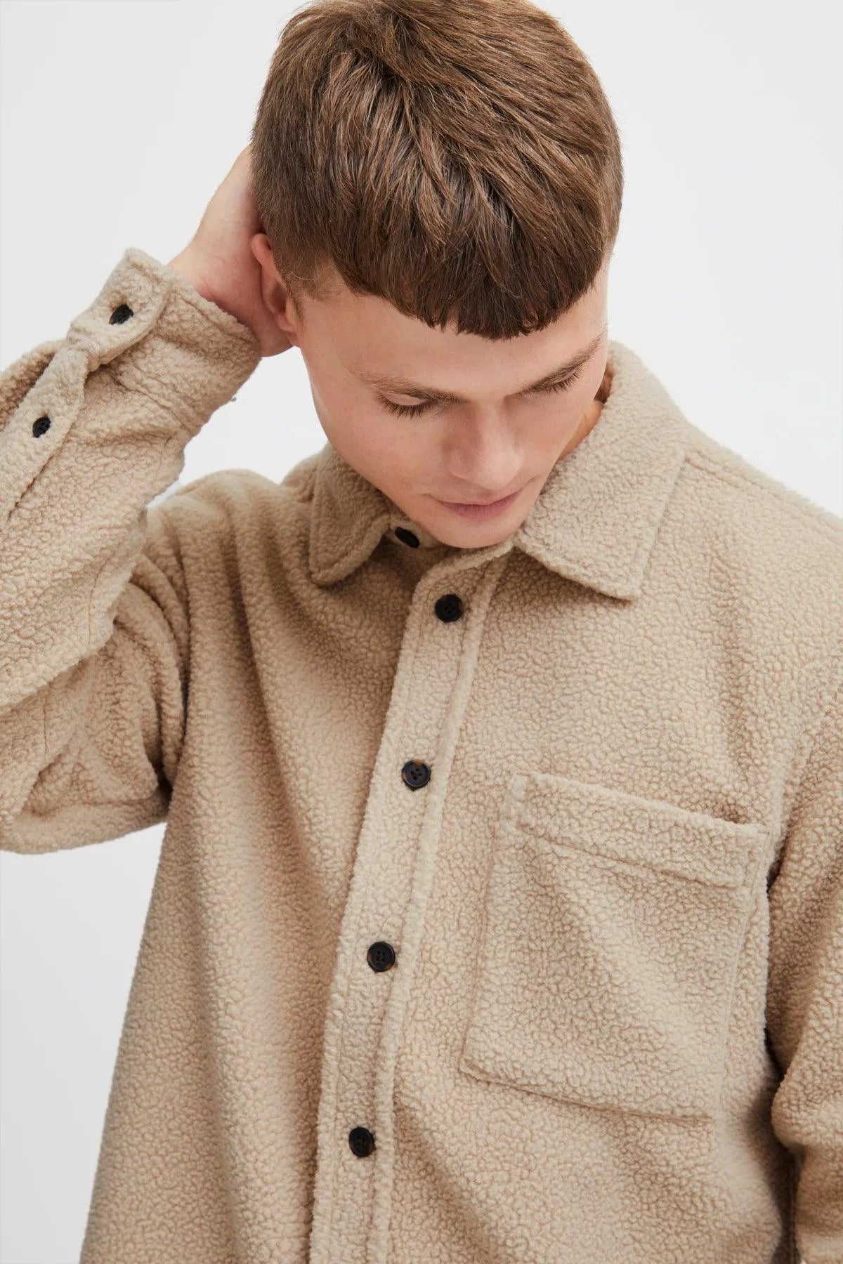 Sobrecamisa !Solid Doyoon Pile Hummus - ECRU