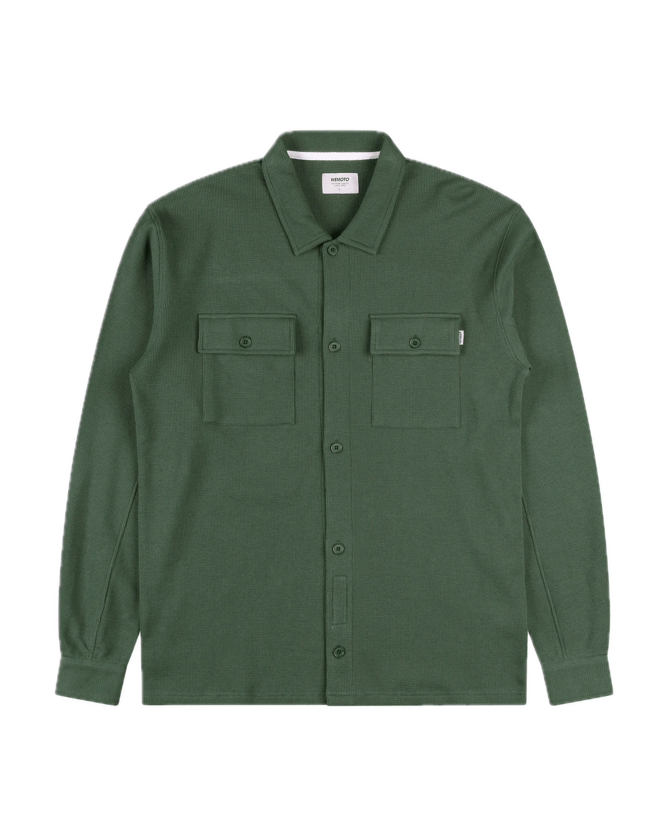 Sobrecamisa WEMOTO de Punto Waffle de Algodón - ECRU