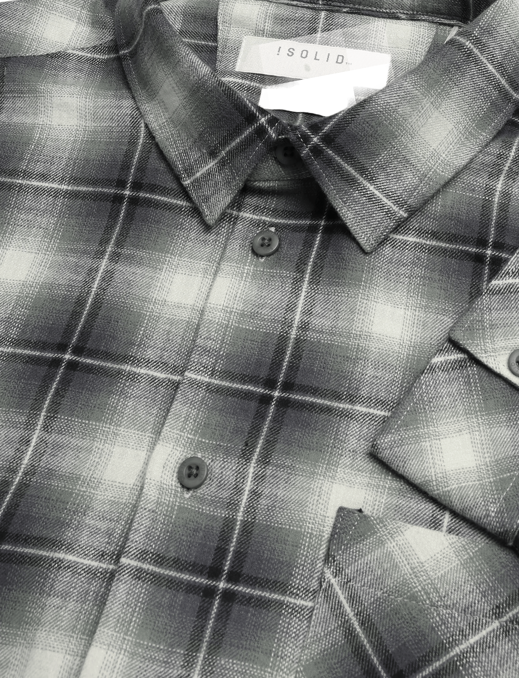 SOLID Tavish Agave Green — detalle del tejido y cuello