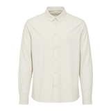 Camisa rayada SOLID Val True Black - flat frontal transparente