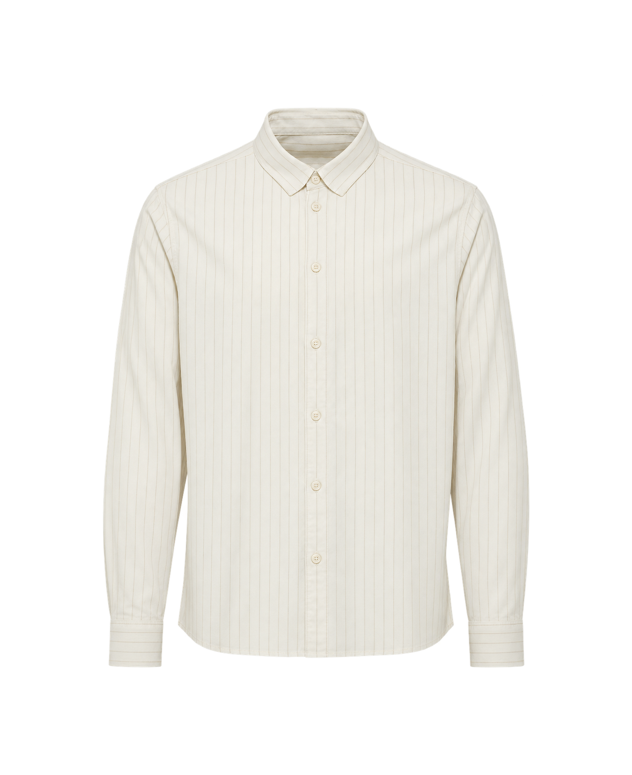 Camisa rayada SOLID Val True Black - flat frontal transparente