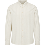 Camisa Rayada SOLID Val True Black, flat frontal