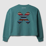 BLUE BANANA Damen Crew Amazon Grün Sweatshirt 