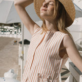 Top THE TINY BIG SISTER Chaleco Lazos a Rayas