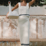 Falda THE TINY BIG SISTER Punto Off-White