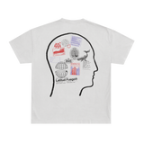 LATITUDE FIRE Stempel Weißes T-Shirt