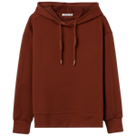 Sudadera con capucha TIFFOSI Kelly naranja óxido — flat frontal con fondo transparente