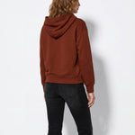 Sudadera con capucha TIFFOSI Kelly naranja óxido — espalda con modelo