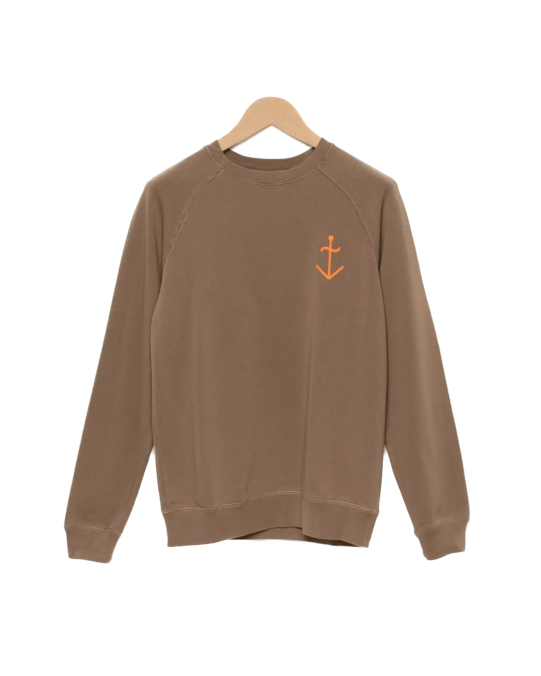 Sudadera Cunha Coca Orange Logo - ECRU