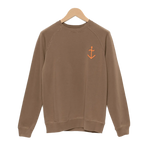 Sudadera Cunha Coca Orange Logo - ECRU