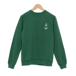 Sudadera Cunha Hunter Green Ecru Logo - ECRU