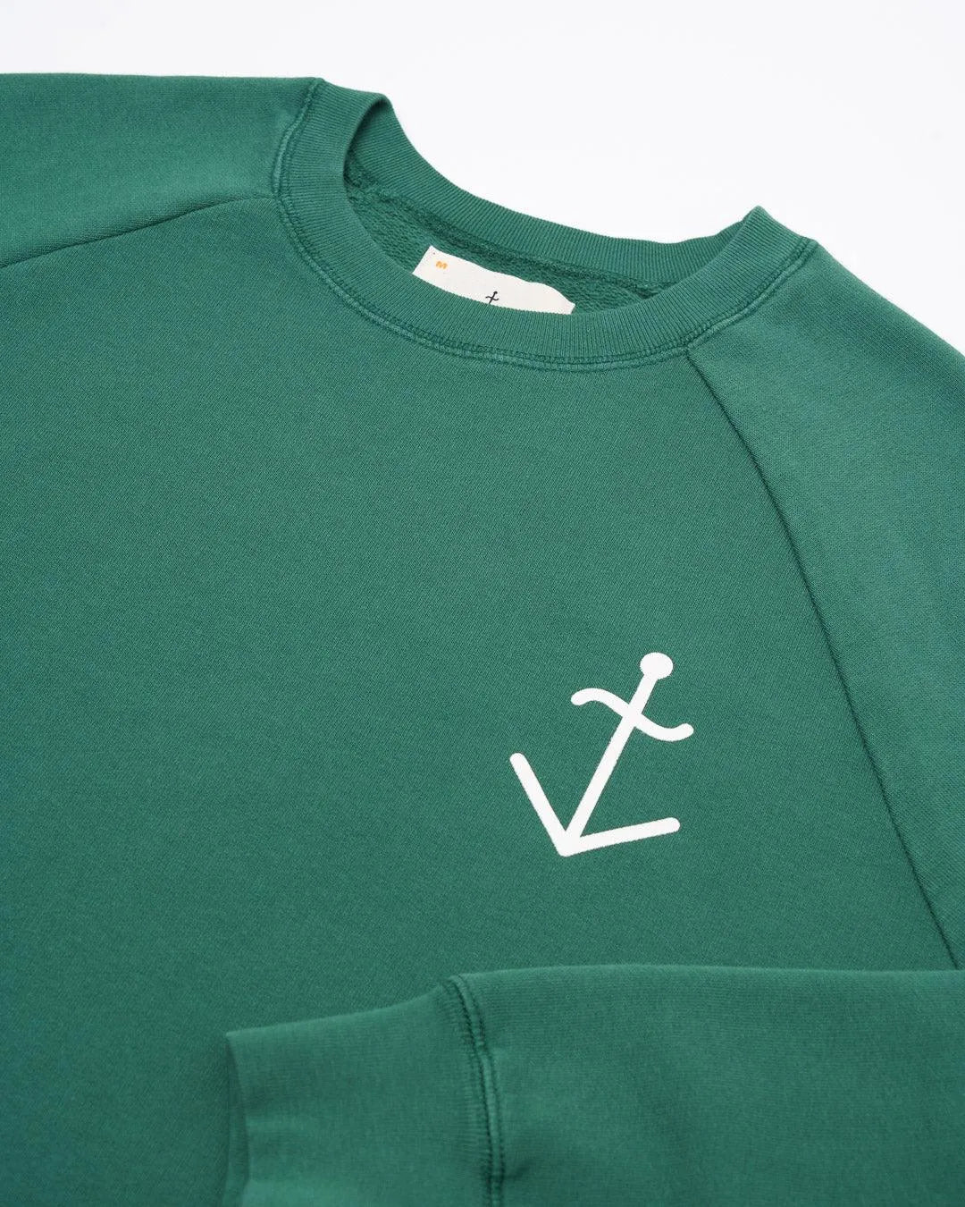 Sudadera Cunha Hunter Green Ecru Logo - ECRU