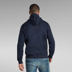 Sudadera de Hombre G-STAR Premium Core Hooded Zip Sartho Blue - ECRU