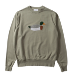 Sudadera Edmmond Studios Duck Hunt Plain Olive - ECRU