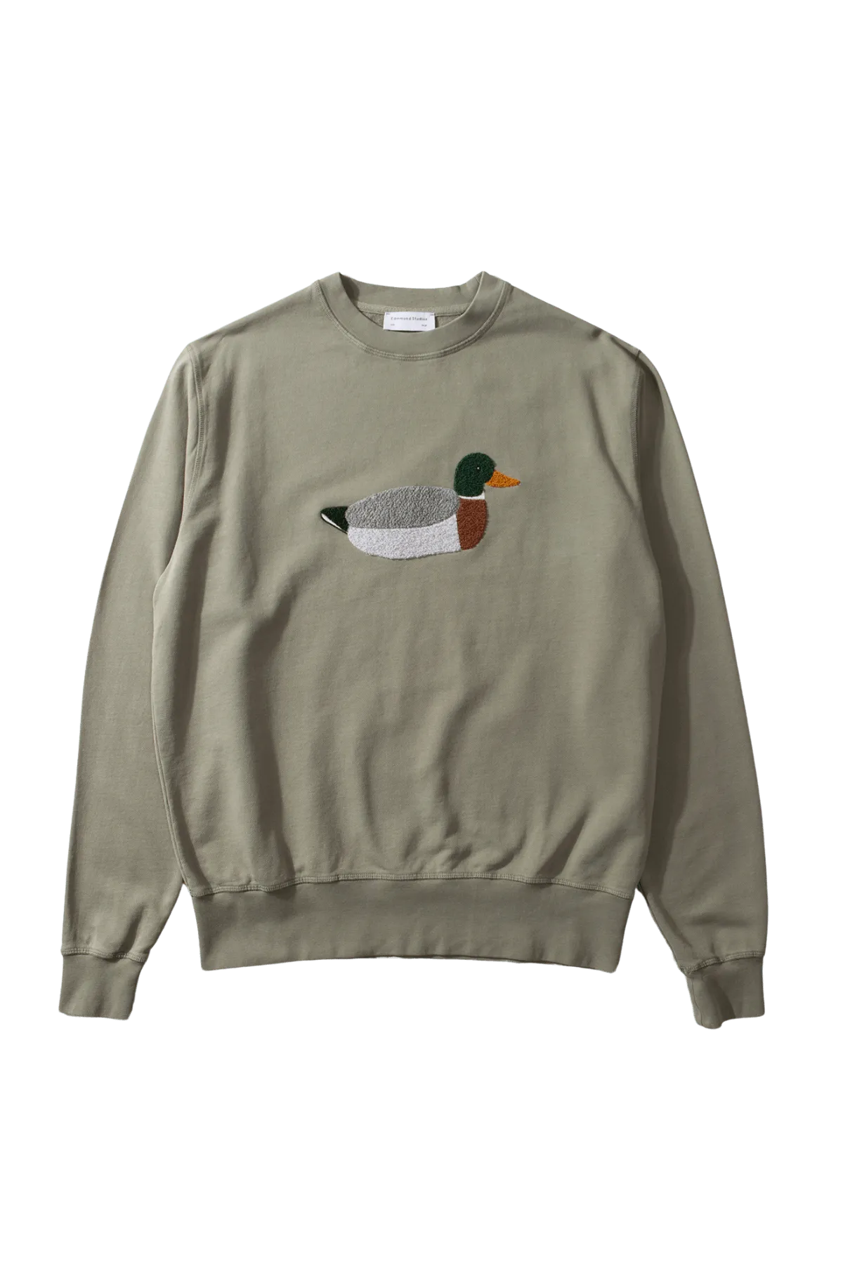 Sudadera Edmmond Studios Duck Hunt Plain Olive - ECRU