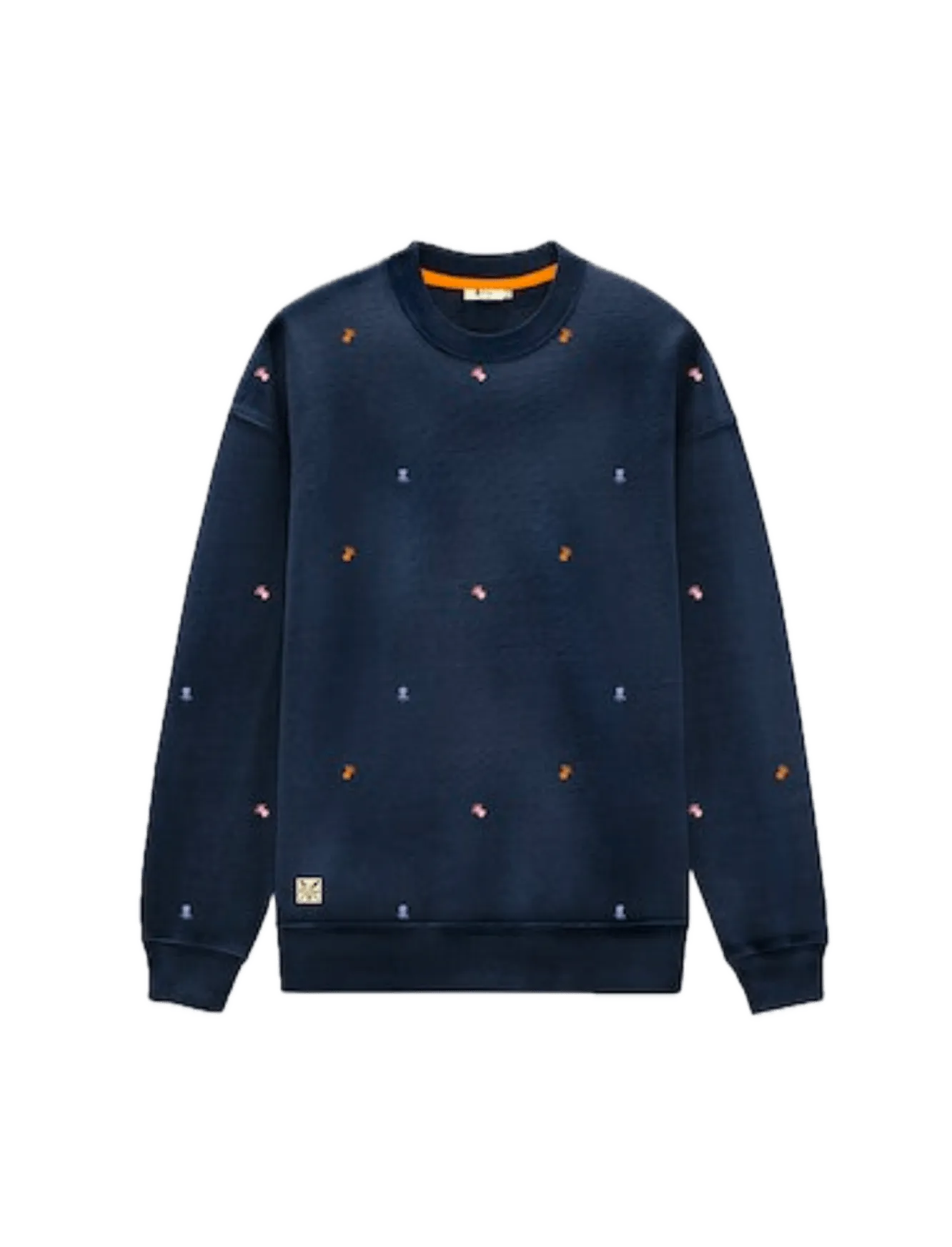 Sudadera El Pulpo All Over Azul Marino - ECRU