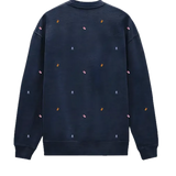 Sudadera El Pulpo All Over Azul Marino - ECRU