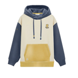 Sudadera El Pulpo Colour Block Logo Blanco Roto - ECRU