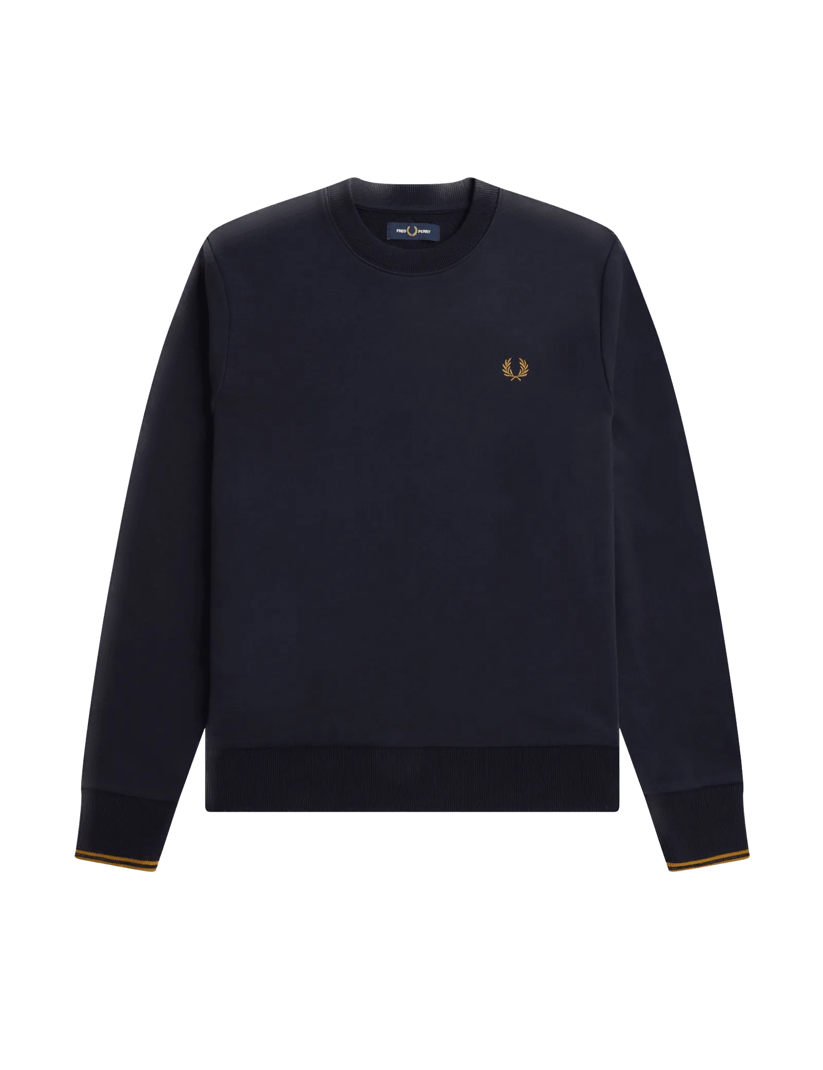 Sudadera Fred Perry con Cuello Redondo M7535 Azul Marino - ECRU