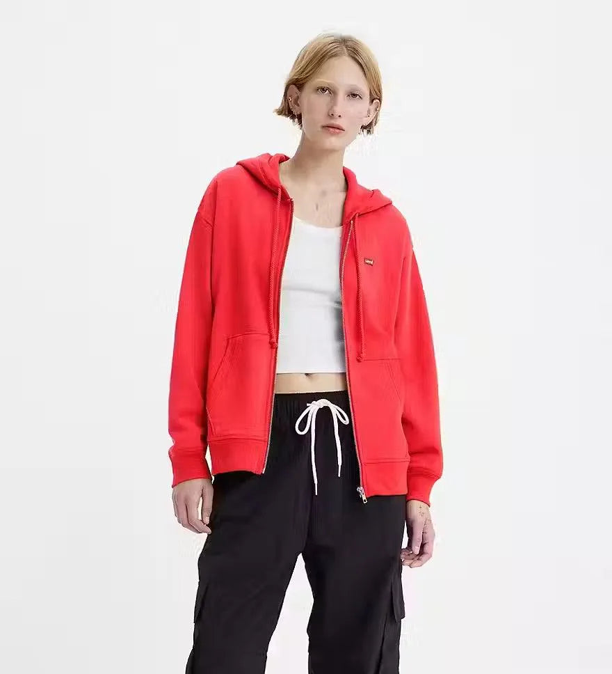 Sudadera Levi’s® con Capucha Coral Red - ECRU