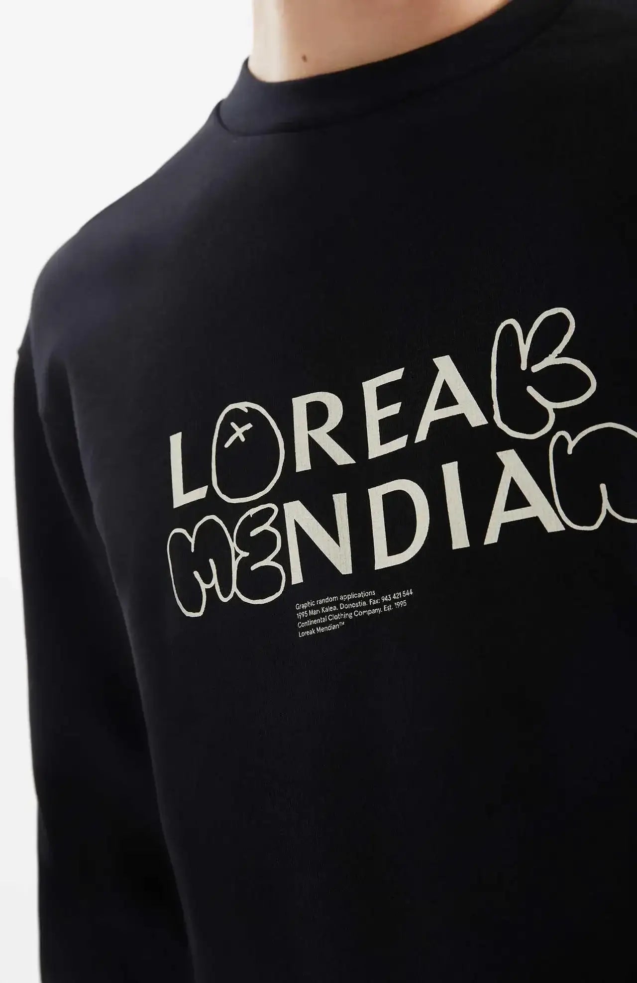 Loreak Mendian Sabotage Black Sweatshirt