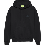 Sudadera NEW AMSTERDAM Logo Hoodie Black / Night Sky — flat frontal