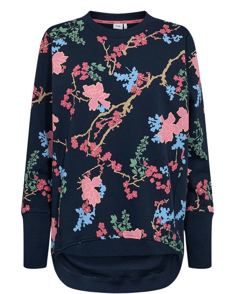 Sudadera Nümph Nunikola Dark Sapphire - ECRU