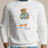 Sudadera Polo Ralph Lauren de Felpa con Polo Bear - ECRU