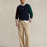 Sudadera Polo Ralph Lauren de punto doble multicolor - ECRU