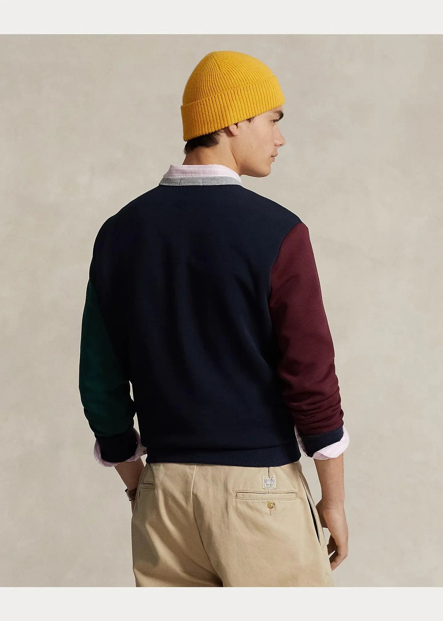 Sudadera Polo Ralph Lauren de punto doble multicolor - ECRU