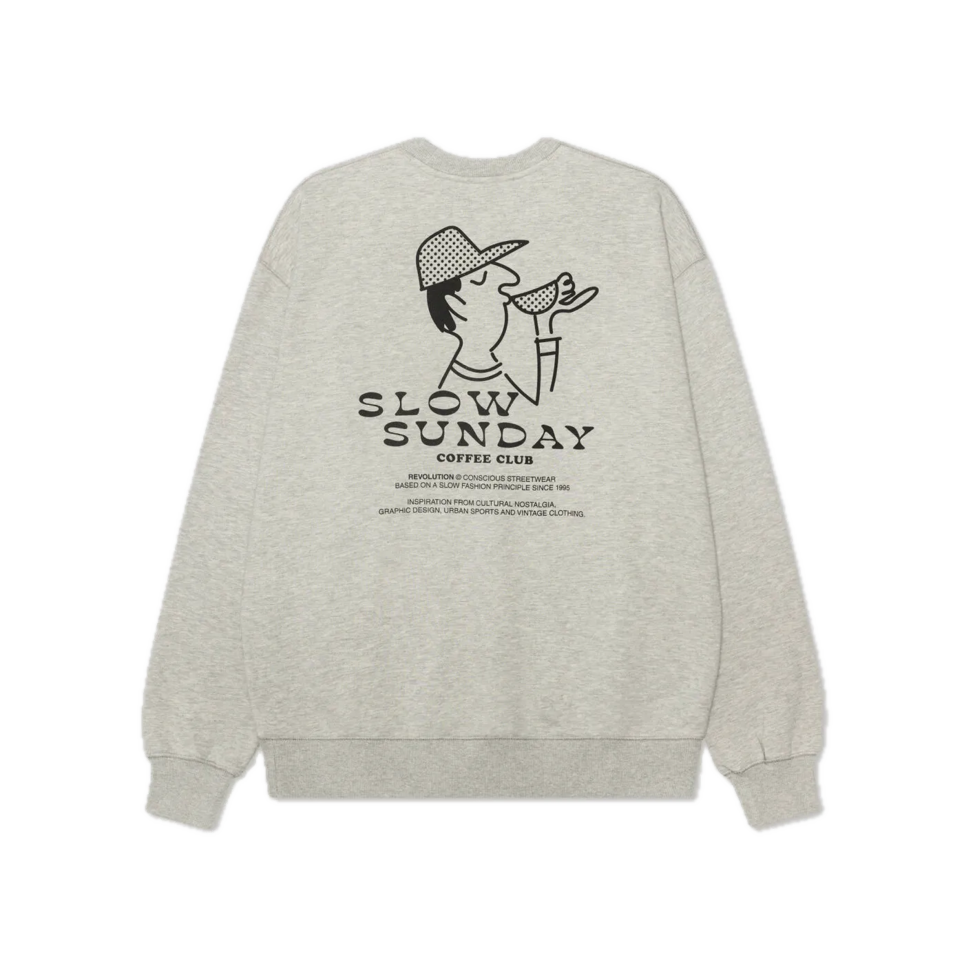 Sudadera Revolution 2755 COF Grey - ECRU