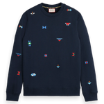 Sudadera Scotch and Soda Regular Fit AOP Embroidery - ECRU