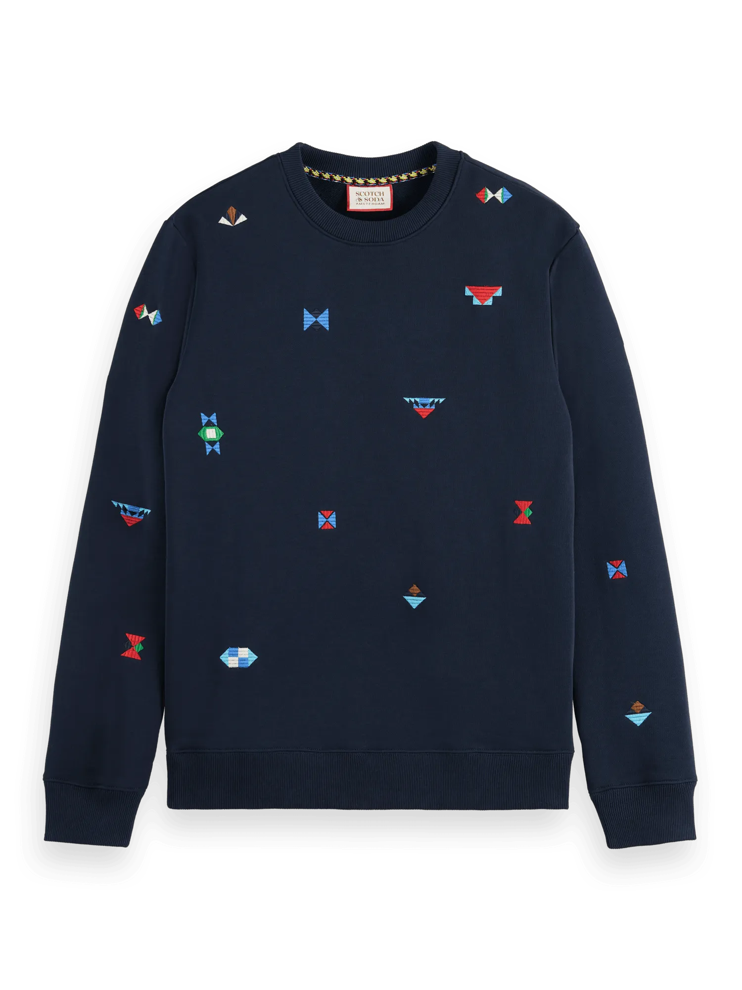 Sudadera Scotch and Soda Regular Fit AOP Embroidery - ECRU