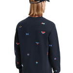Sudadera Scotch and Soda Regular Fit AOP Embroidery - ECRU