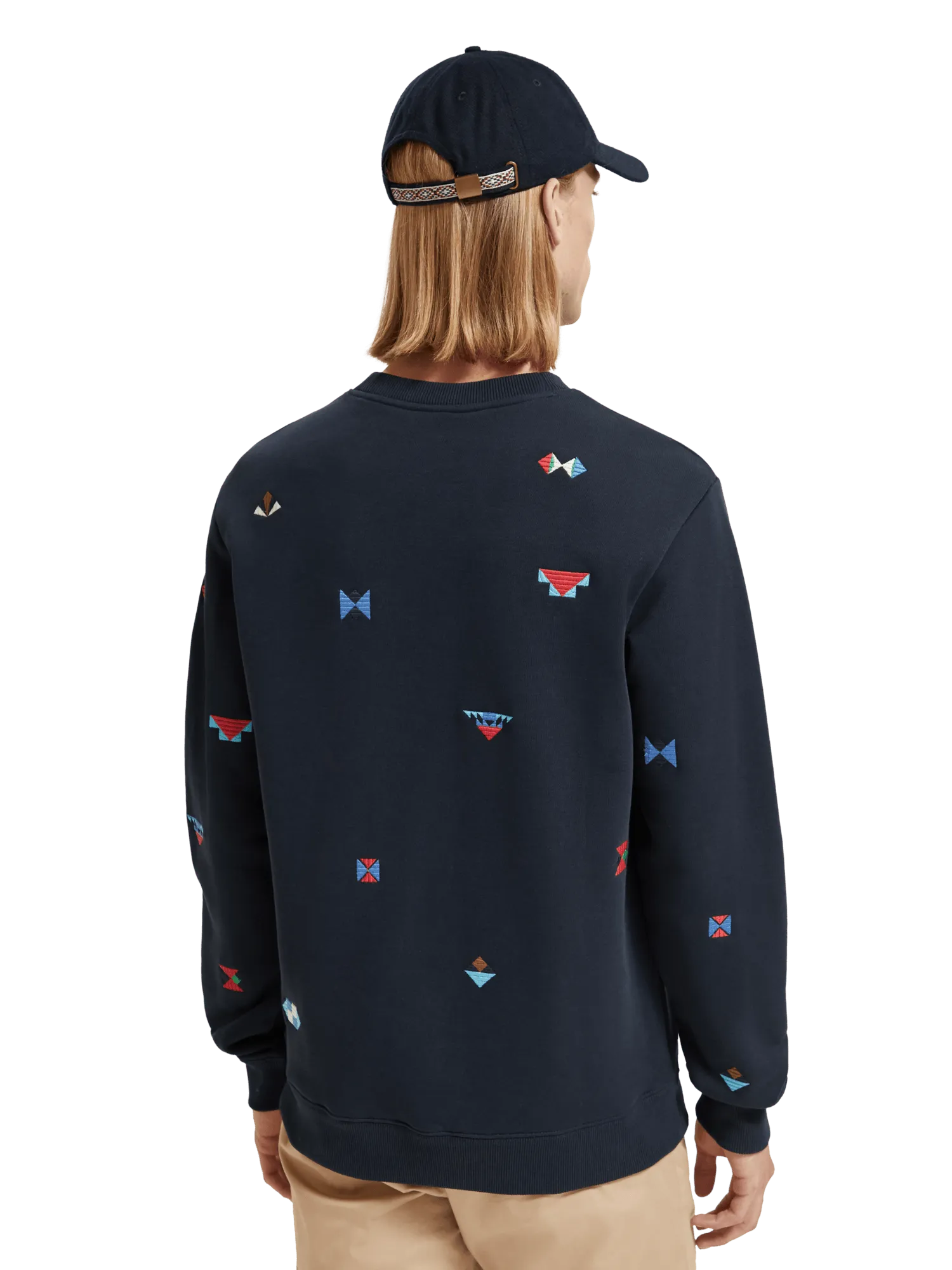 Sudadera Scotch and Soda Regular Fit AOP Embroidery - ECRU