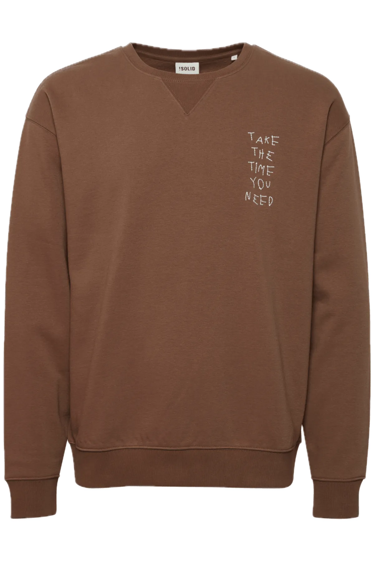 Sudadera !Solid Halvard Rain Drum - ECRU