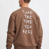 Sudadera !Solid Halvard Rain Drum - ECRU