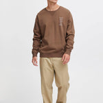 Sudadera !Solid Halvard Rain Drum - ECRU