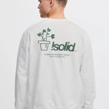 Sudadera !Solid Imran Off White - ECRU