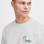 Sudadera !Solid Imran Off White - ECRU