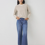 Sudadera ESE O ESE Stripes Ecru / Beige