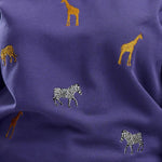 Sudadera Sugarhill Noah Washed Navy Safari Embroidery - ECRU