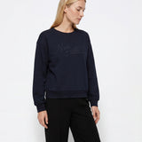 Sudadera TIFFOSI Surtur azul marino, modelo frontal