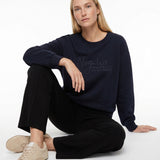 Sudadera TIFFOSI Surtur azul marino, modelo vista alternativa