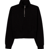 Sudadera TIFFOSI Teddy C negra — flat frontal con fondo transparente