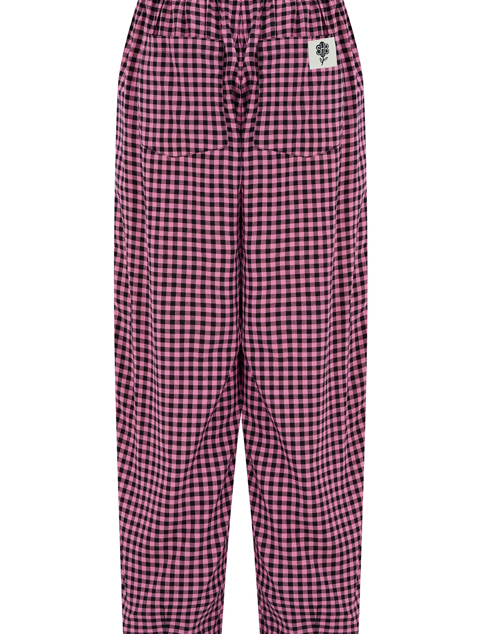 Pantalón SUGARHILL Cleora Rose Gingham — trasera