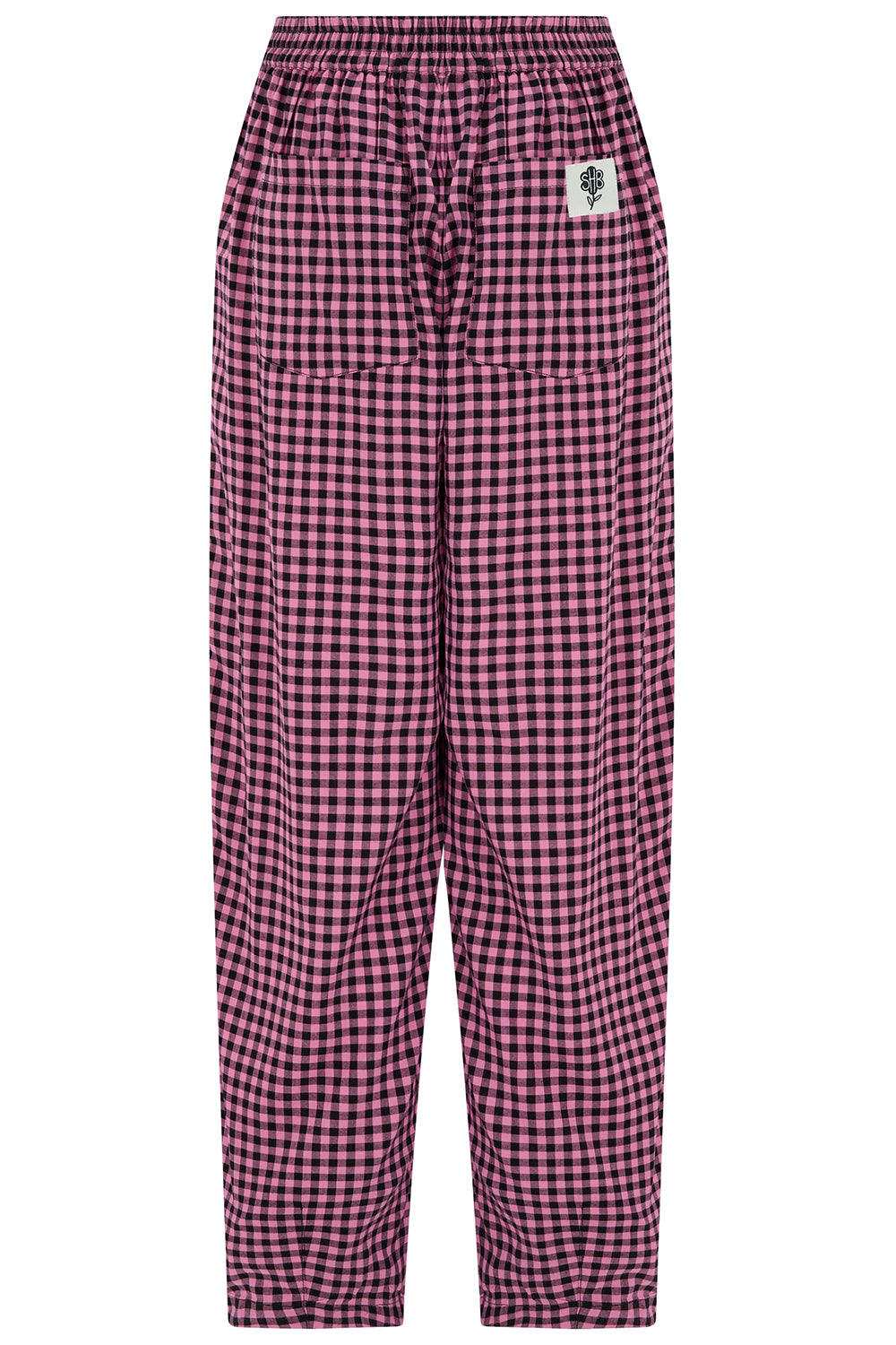 Pantalón SUGARHILL Cleora Rose Gingham — trasera