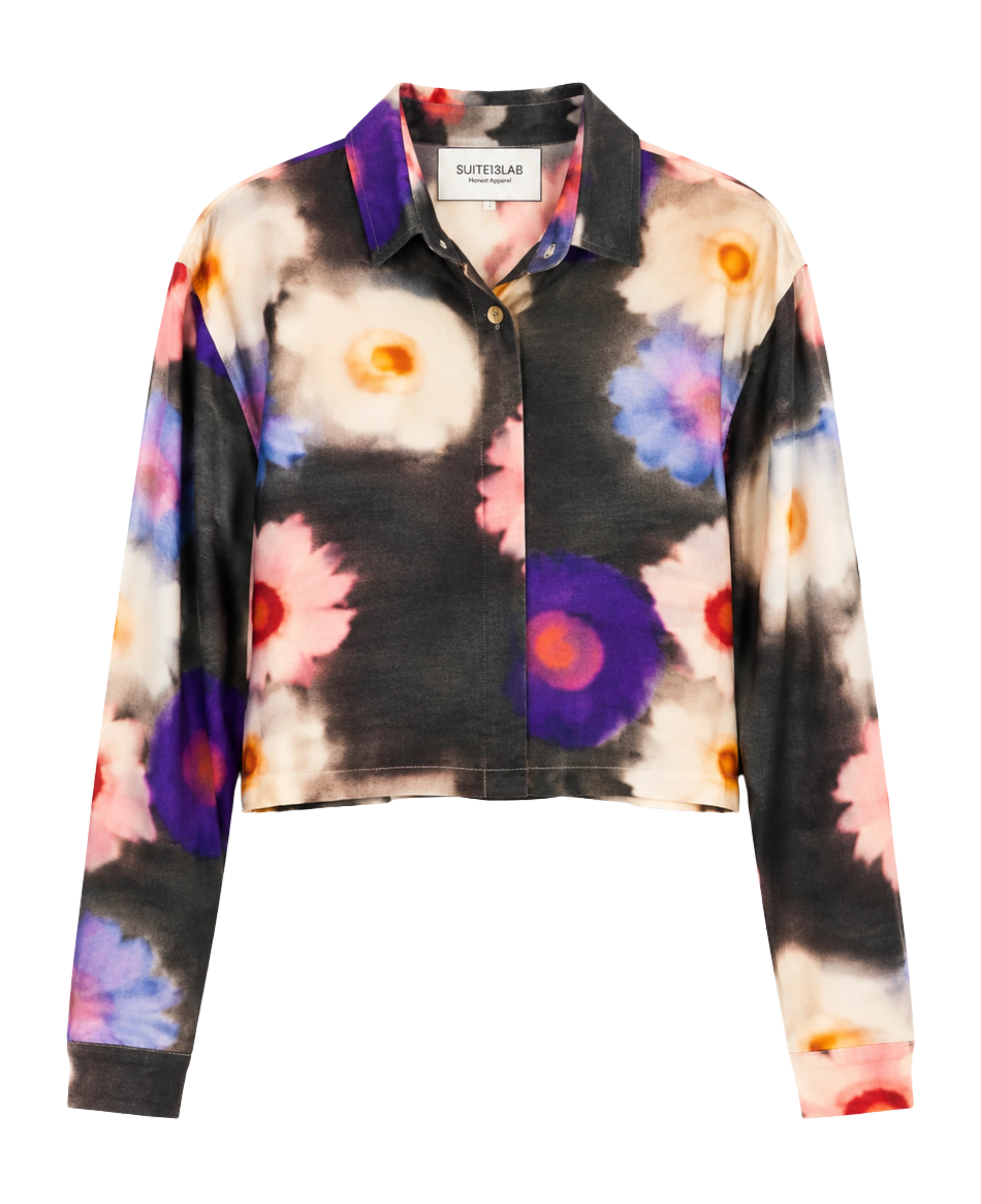 Camisa Suite13Lab Raiva Print Blossom - flat frontal